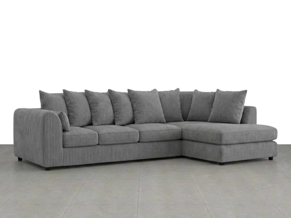 XL Right Hand Facing Charcoal Grey