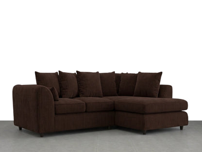 XL Right Hand Facing Chocolate Brown