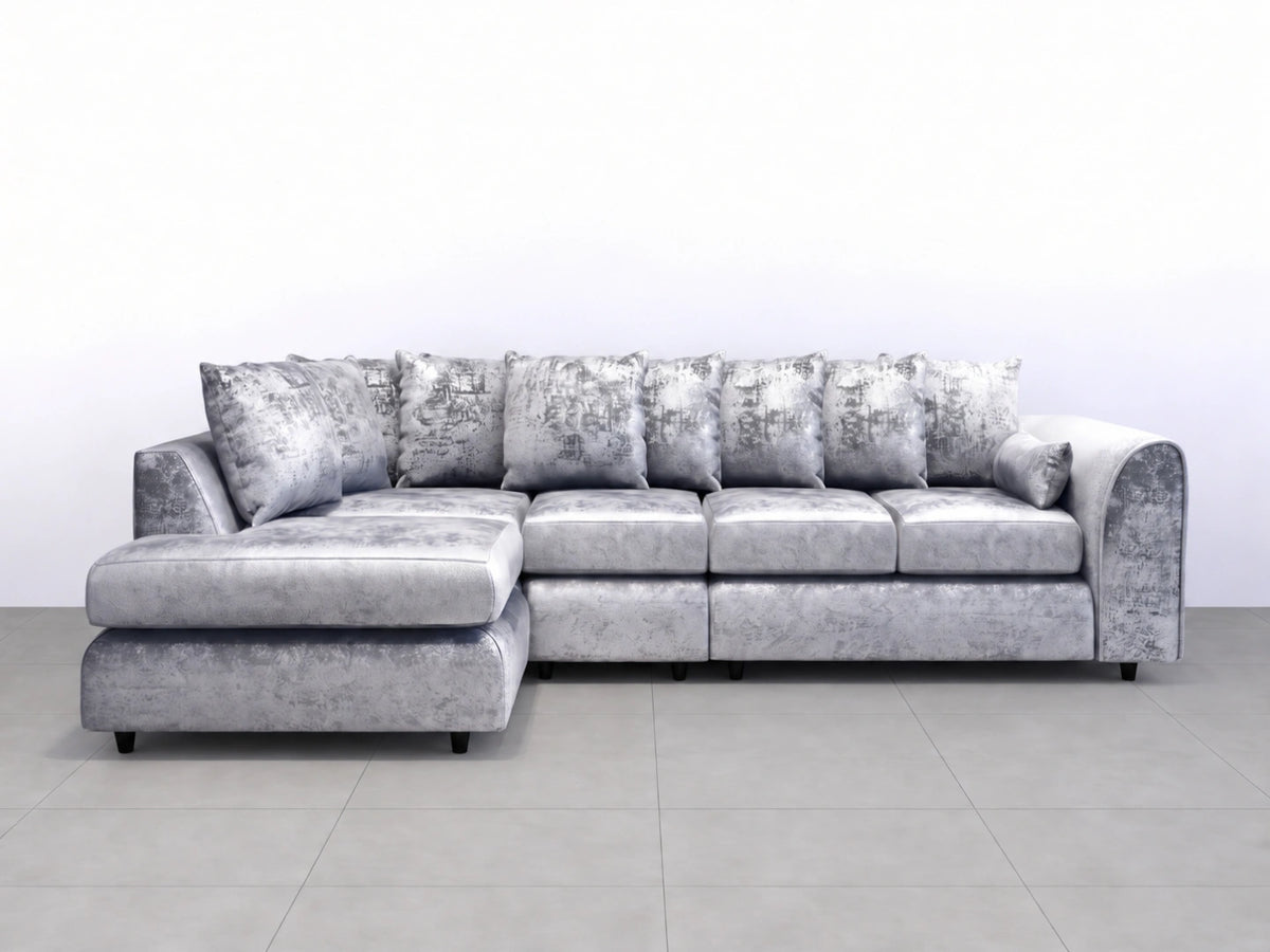 XL Left Hand Facing Silver Elegance