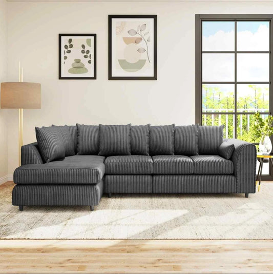 Left Hand Facing Charcoal Grey