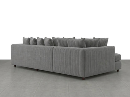 XL Left Hand Facing Charcoal Grey