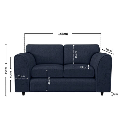 2 Seater midnight blue