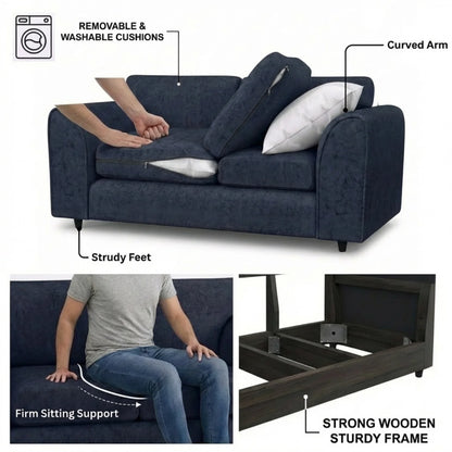 2 seater midnight blue