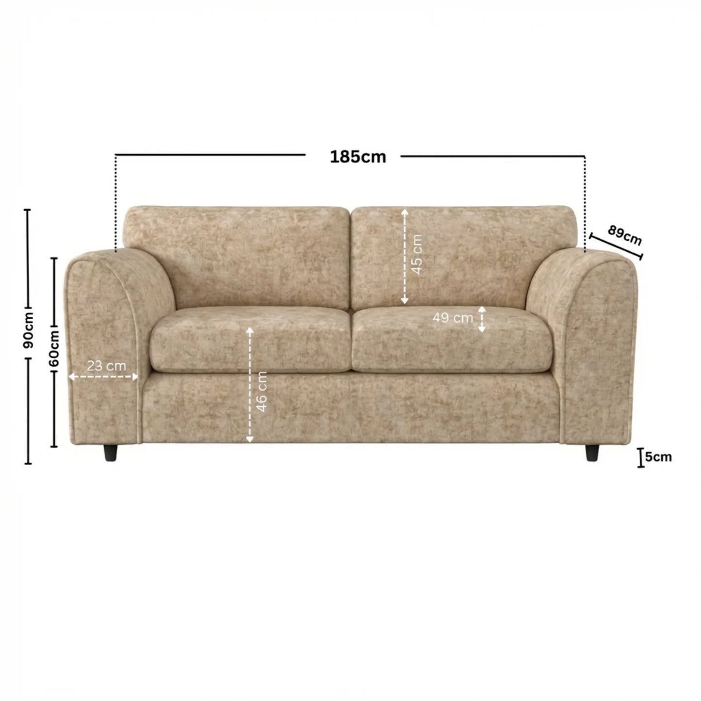3 Seater beige