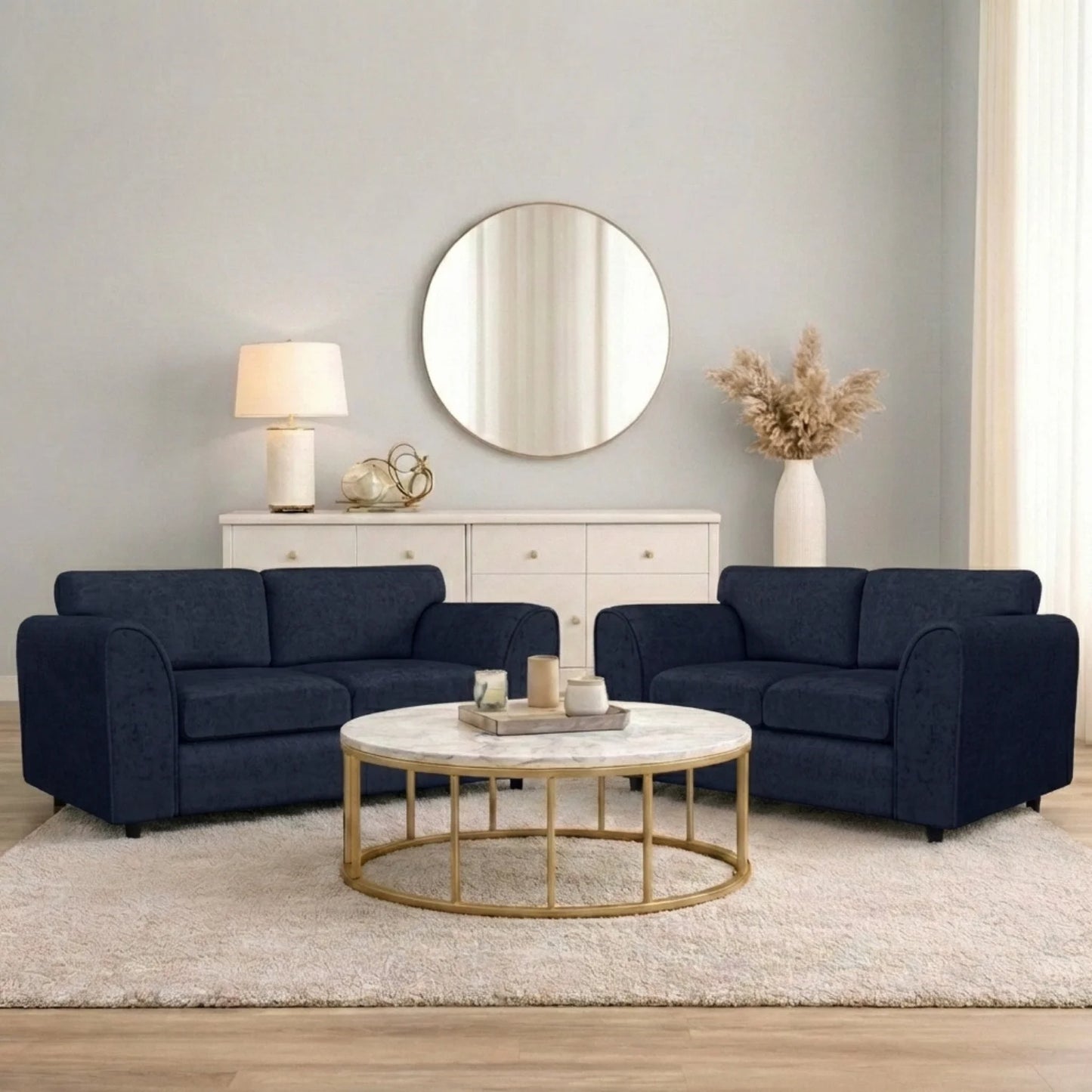 3 Seater midnight blue