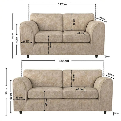 3+2 Seater beige