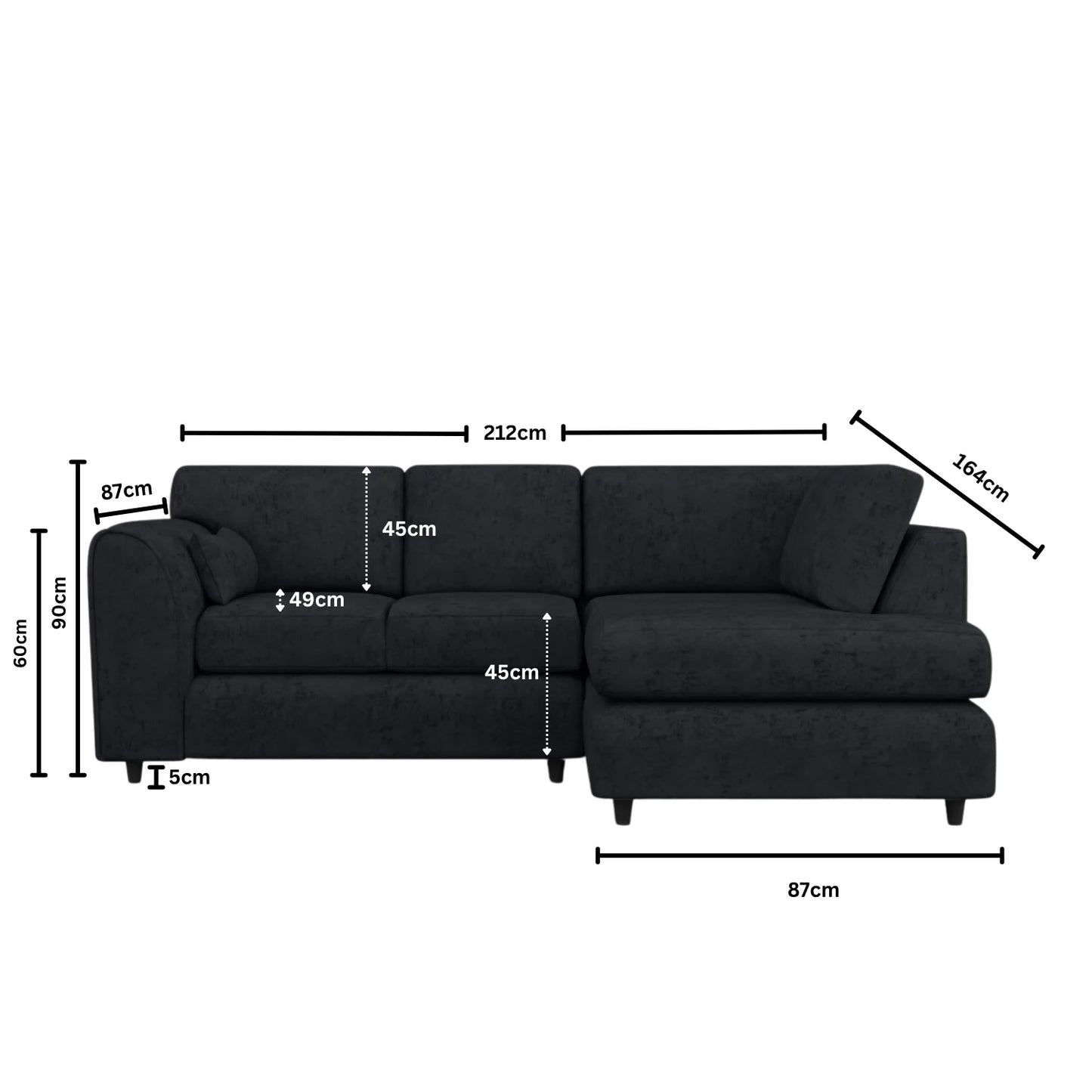 Right Hand Facing Black