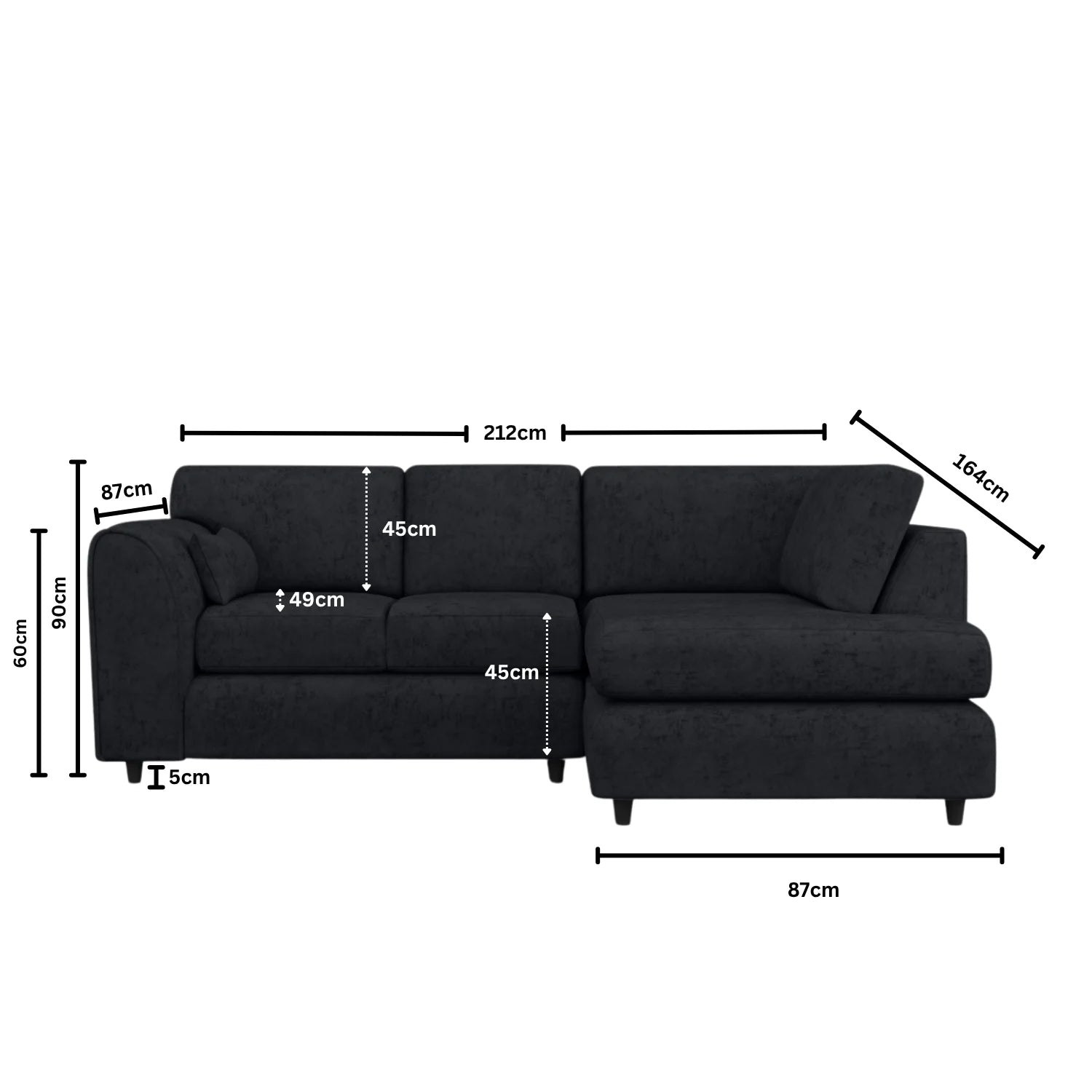 Right Hand Facing Black