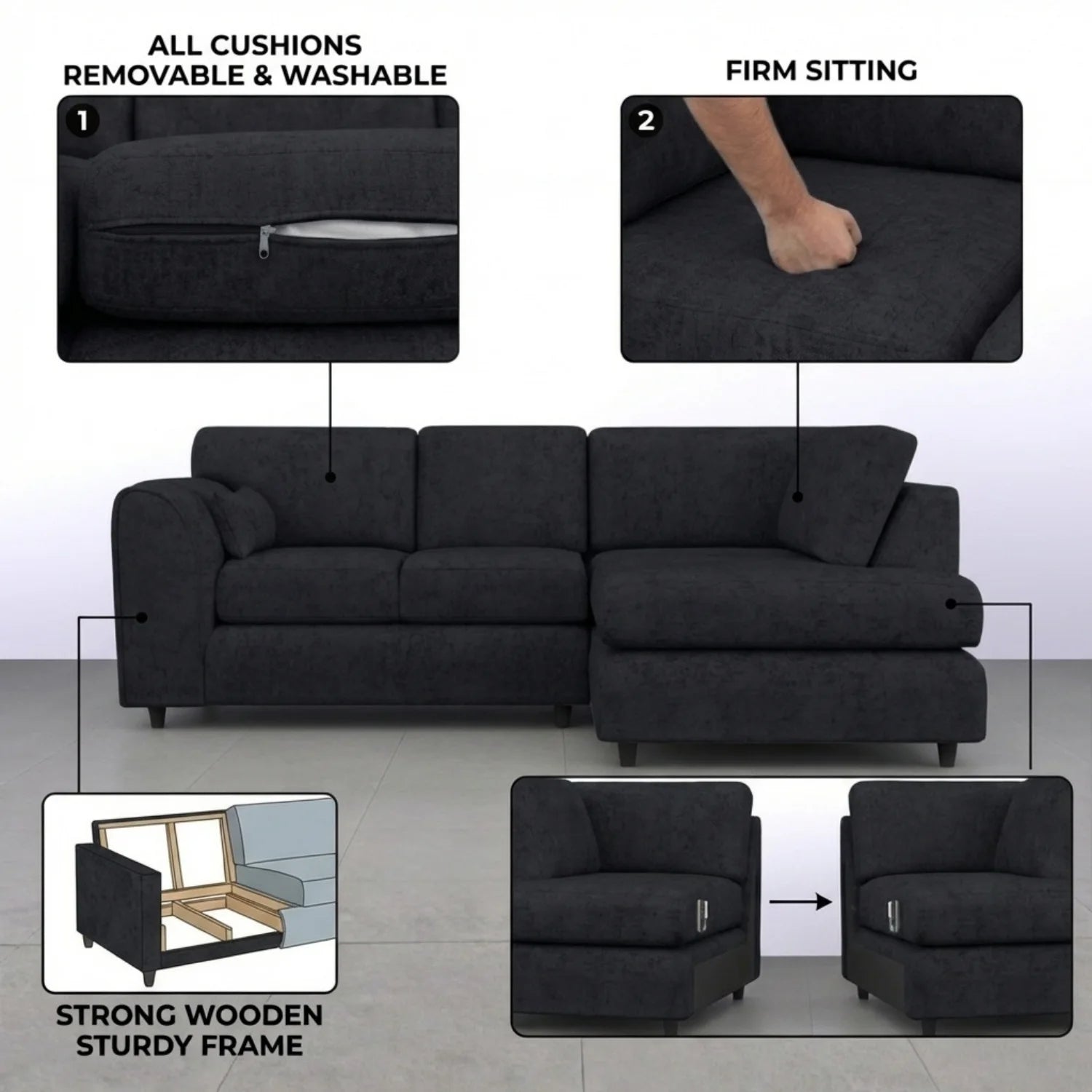 Right Hand Facing Black