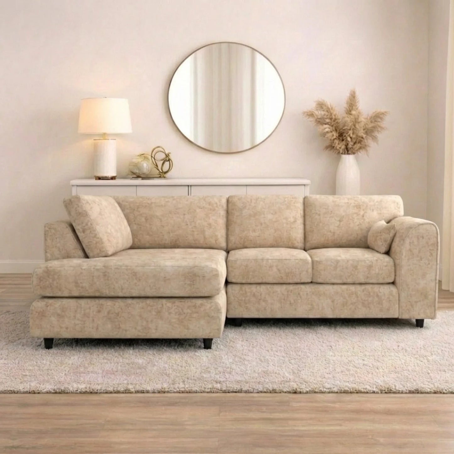 Left Hand Facing Beige