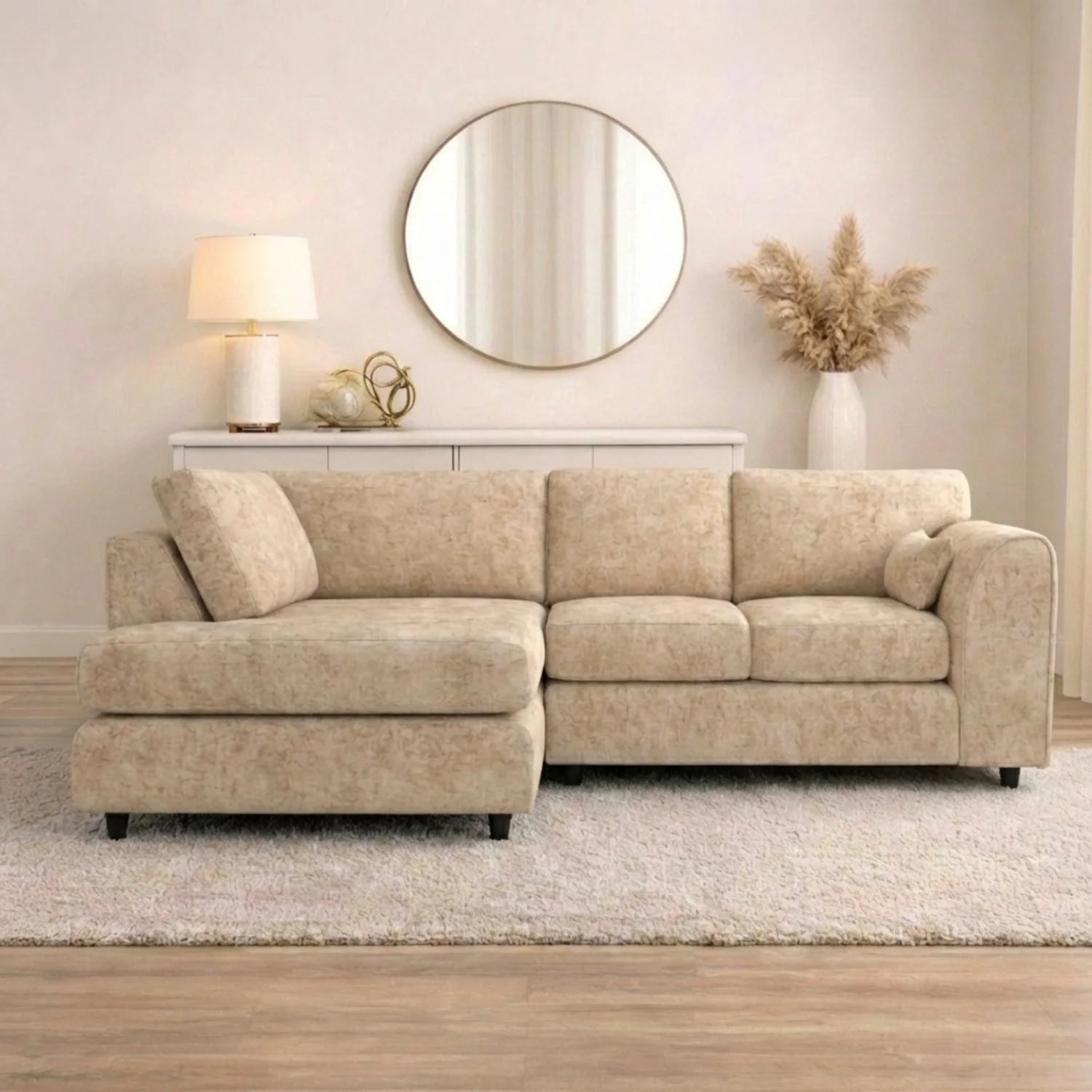 Left Hand Facing Beige