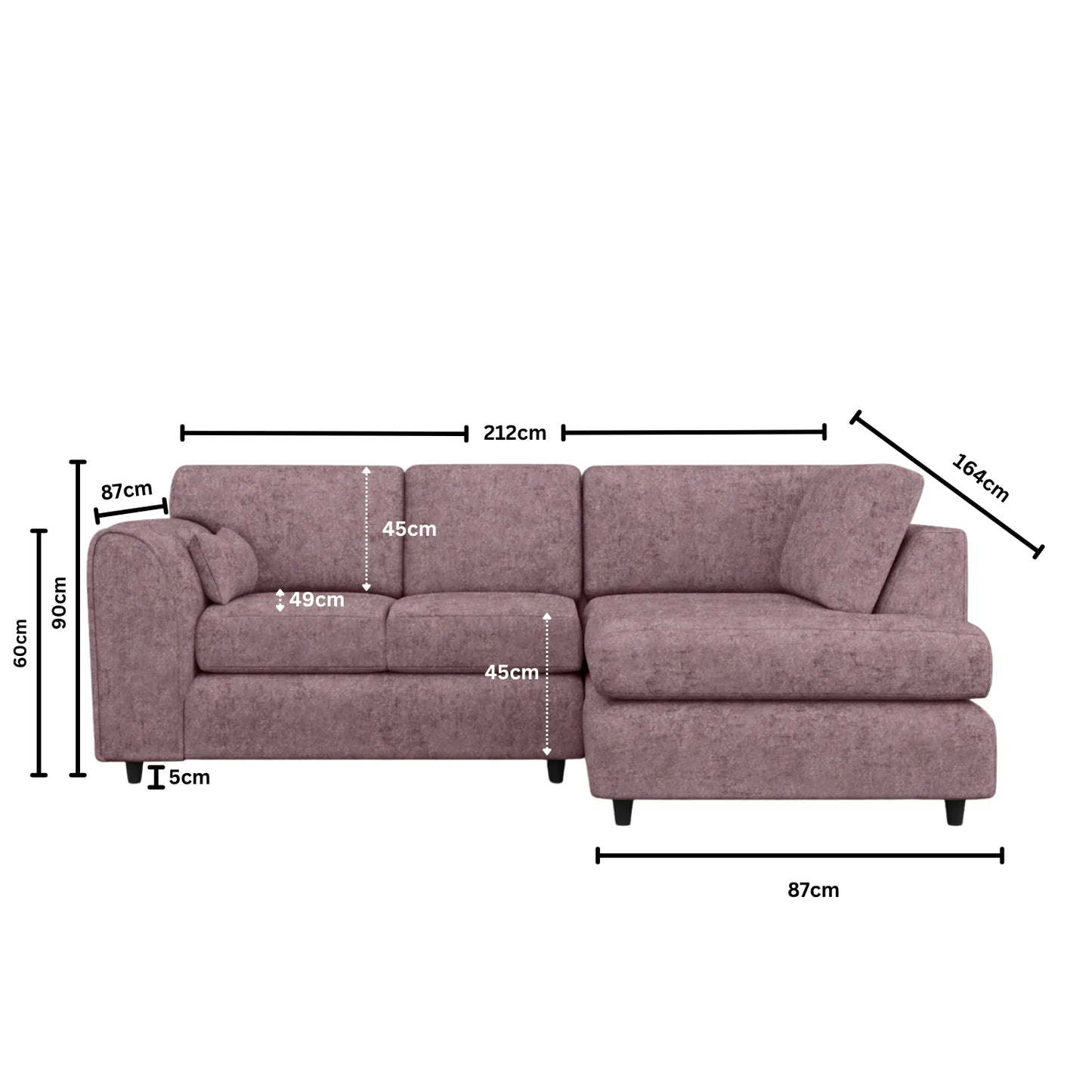 Right Hand Facing Pink