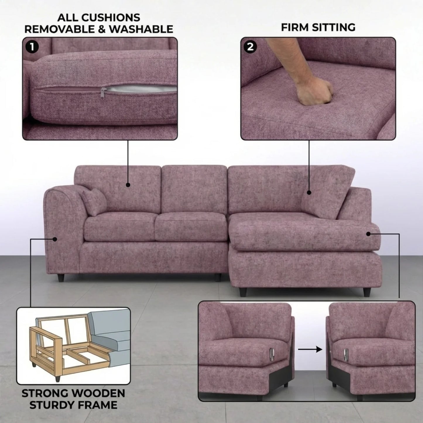 Right Hand Facing Pink