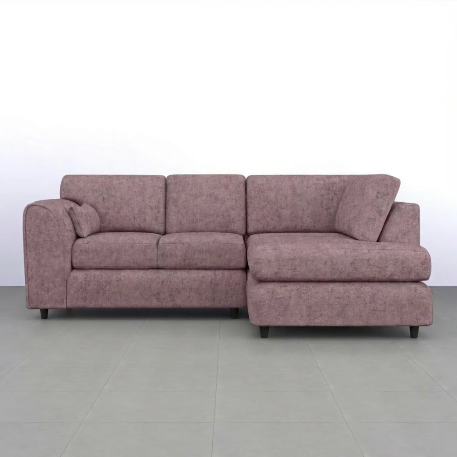 Alaska Full Back L-Shaped Sofa by Gamzo Outlet, showcasing a spacious, modern living room with plush cushions and fabric upholstery.