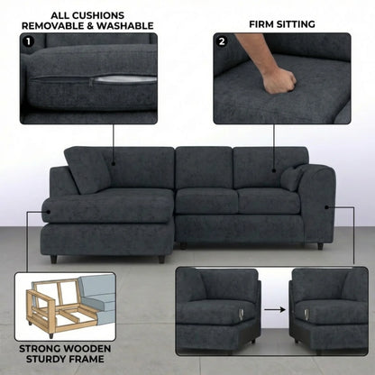 Left Hand Facing Dark Grey