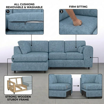 Left Hand Facing Sky Blue