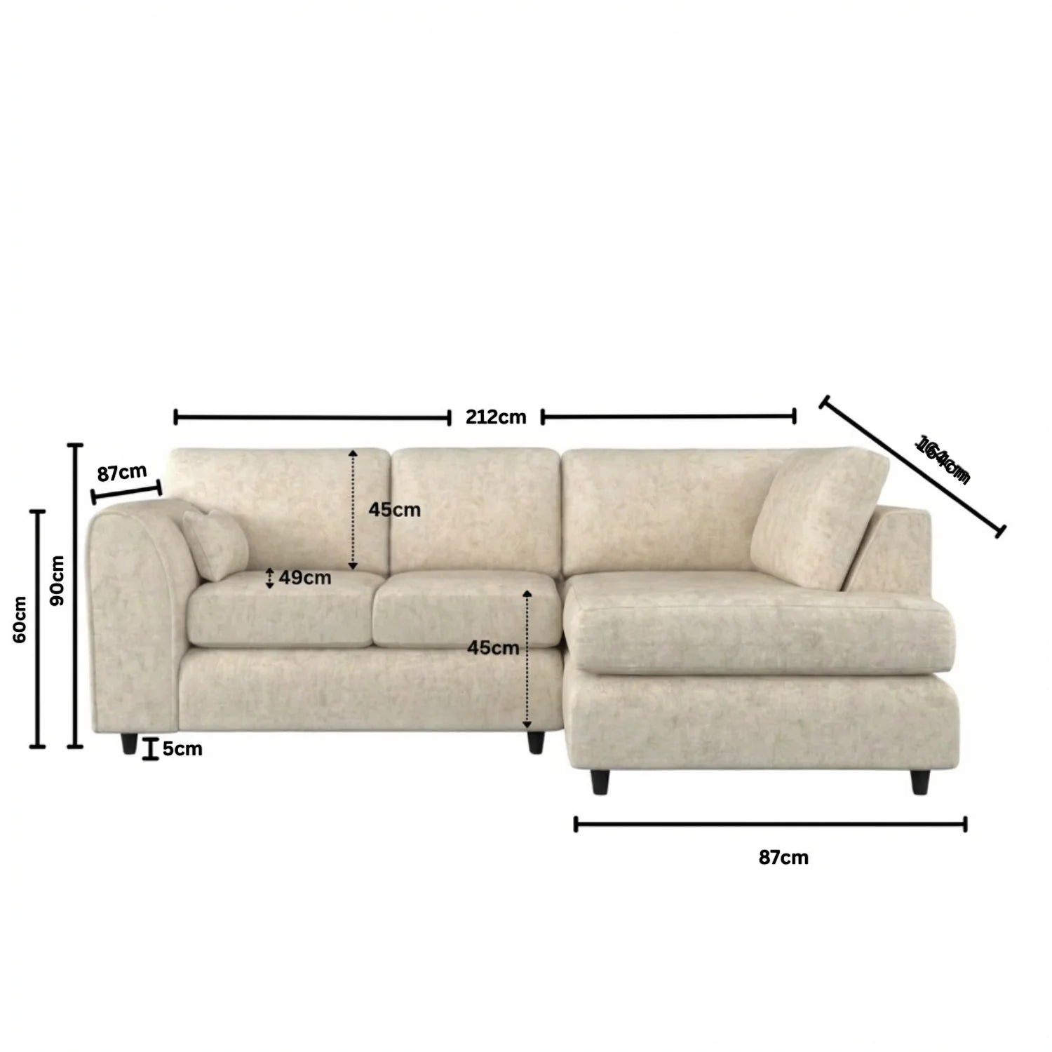 Right Hand Facing Cream