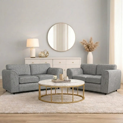 3+2 seater light grey