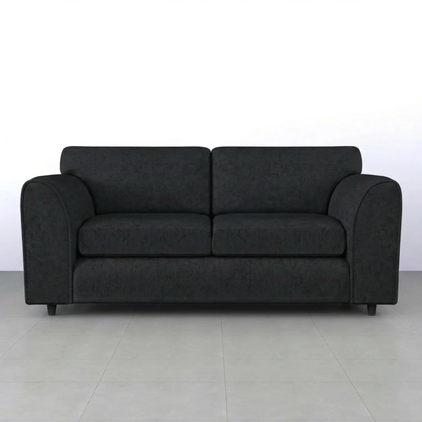 3+2 seater black
