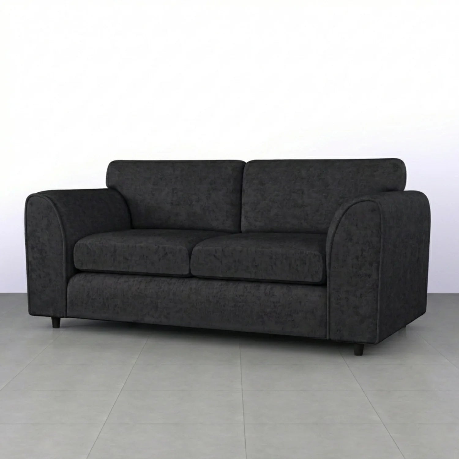3+2 seater black