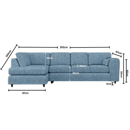 XL Left Hand Facing Sky Blue