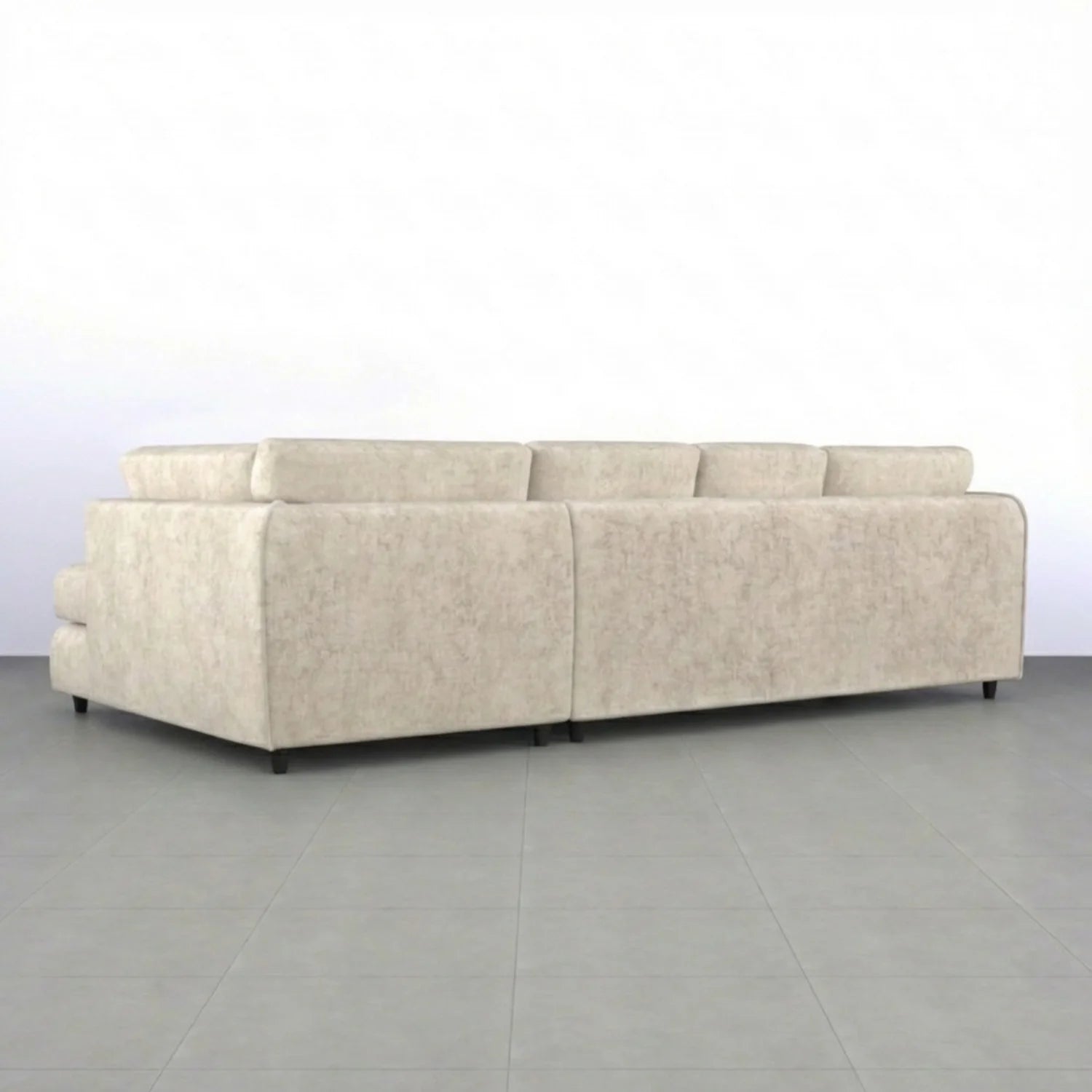 Alaska Full Back XL L-Shape Sofa by Gamzo Outlet, featuring plush cushions and modern design for spacious living rooms.