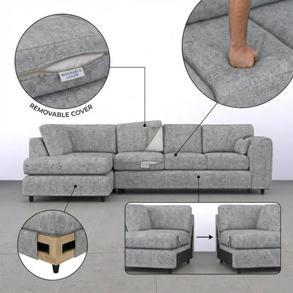 XL Left Hand Facing Light Grey