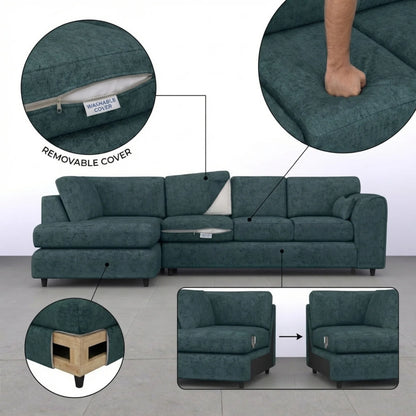 XL Left Hand Facing Teal