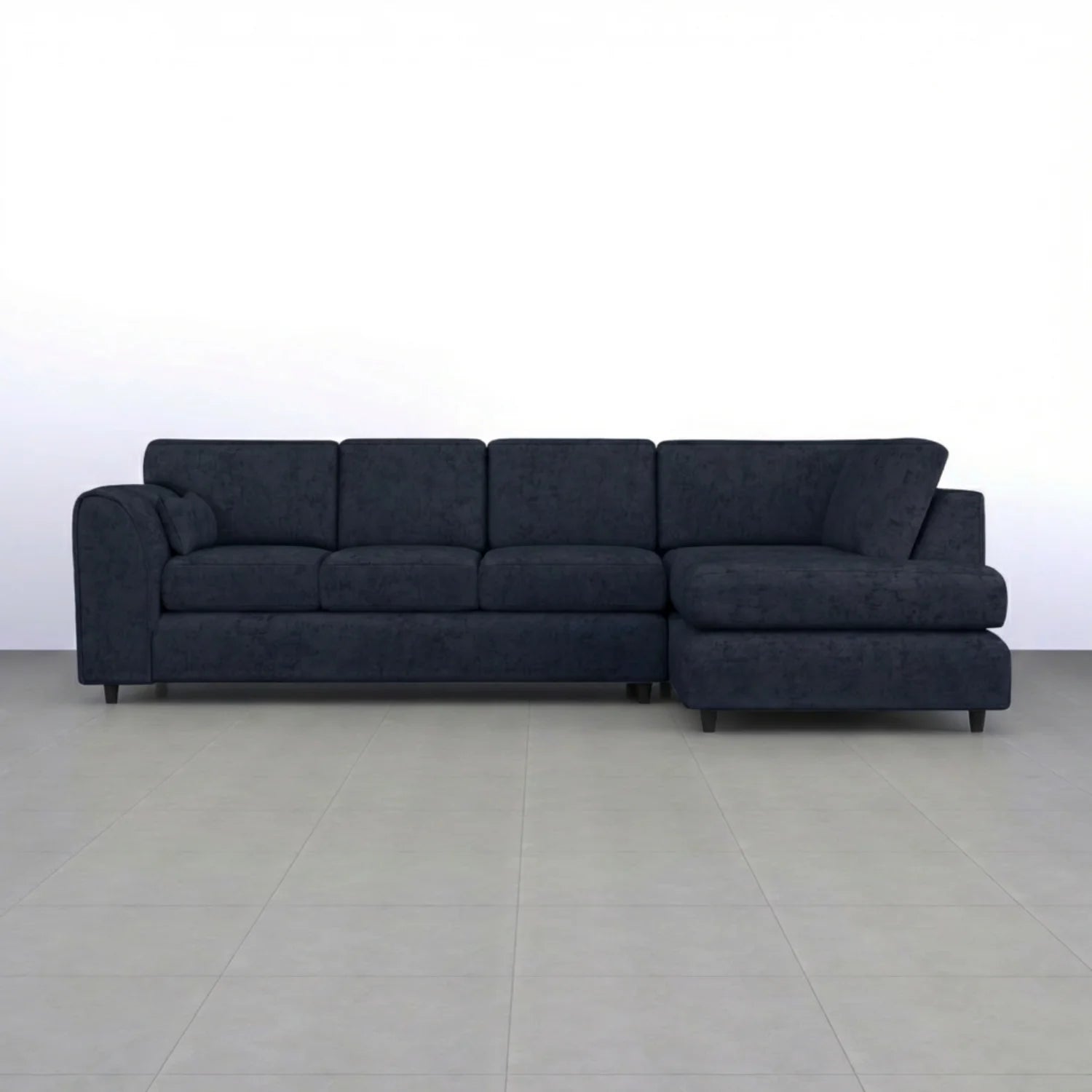 Alaska Full Back XL L-Shape Sofa by Gamzo Outlet, featuring plush cushions and modern design in a spacious living room setting.