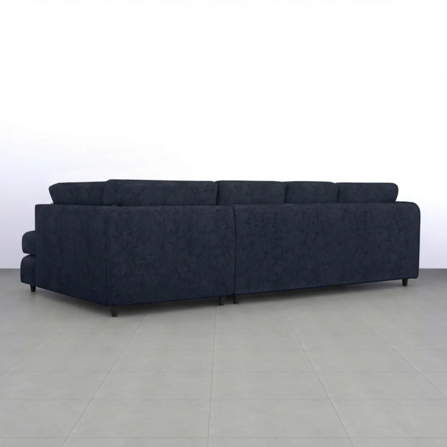 Alaska Full Back XL L-Shape Sofa by Gamzo Outlet, featuring plush cushions and modern design in a cozy living room setting.