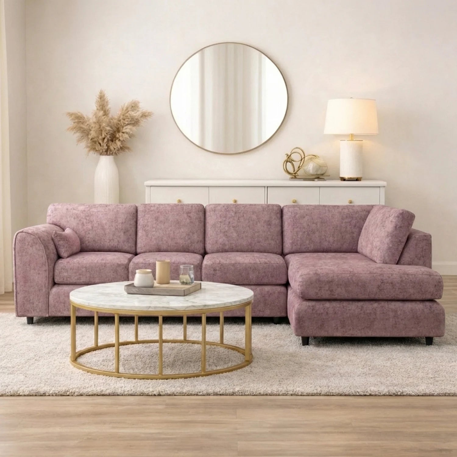 XL Right Hand Facing Pink