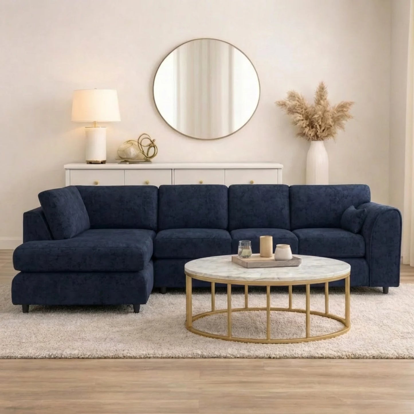 XL Left Hand Facing Midnight Blue