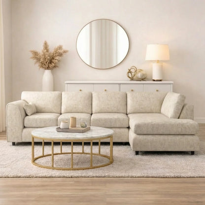 Alaska Full Back XL L-Shaped Sofa by Gamzo Outlet shown in a modern living room with plush cushions and a spacious design.