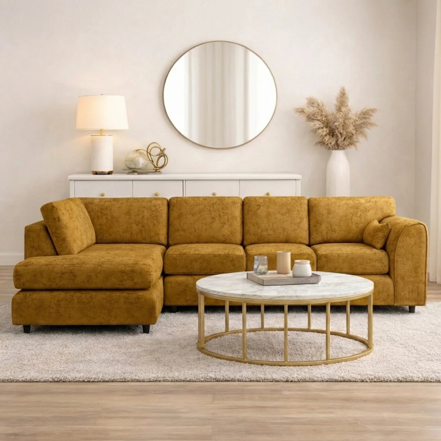 XL Left Hand Facing mustard