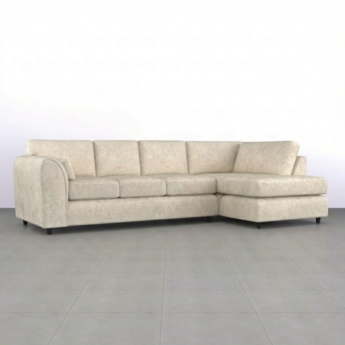 Alaska Full Back XL L-Shape Sofa by Gamzo Outlet, showcasing plush fabric upholstery and spacious design for comfortable seating.