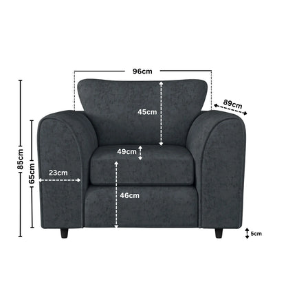 armchair dark grey