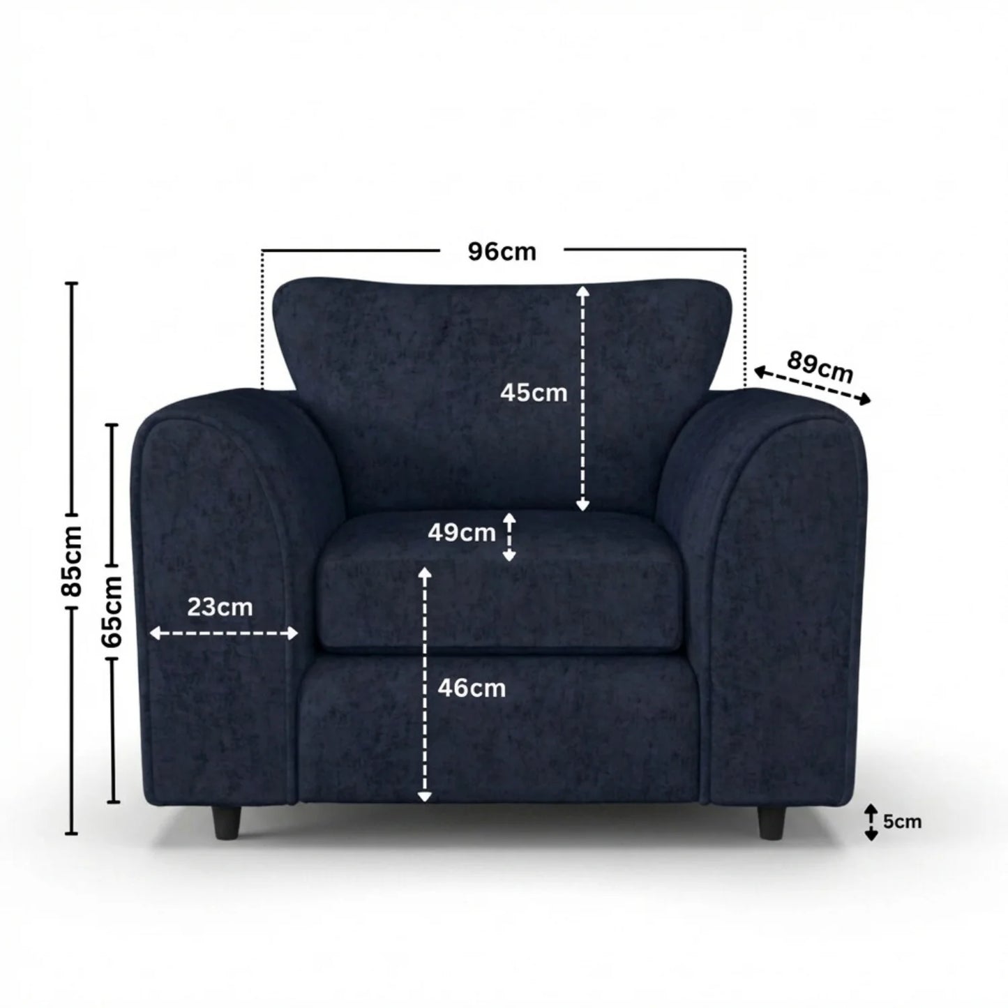 Armchair midnight blue