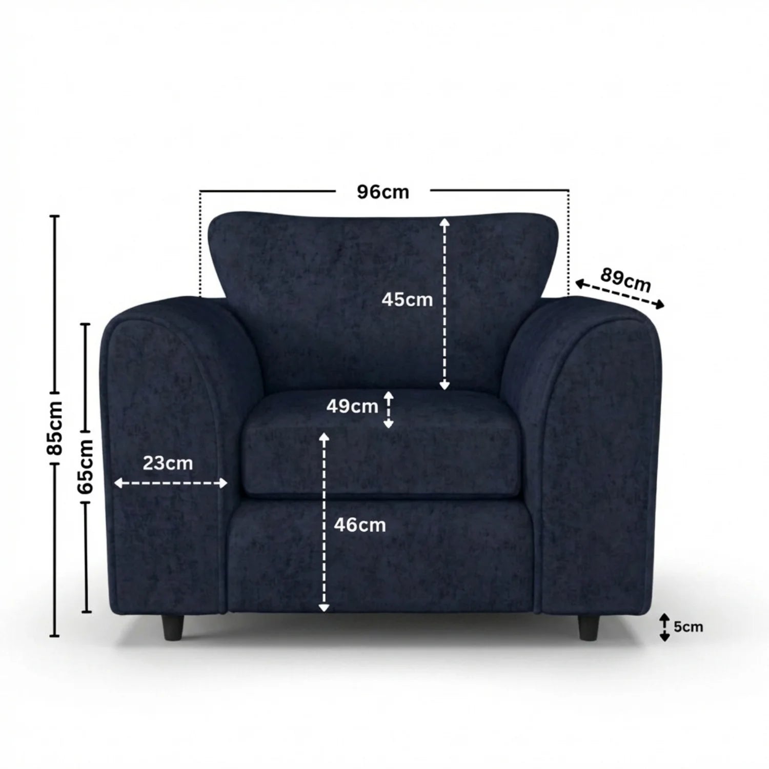 Armchair midnight blue