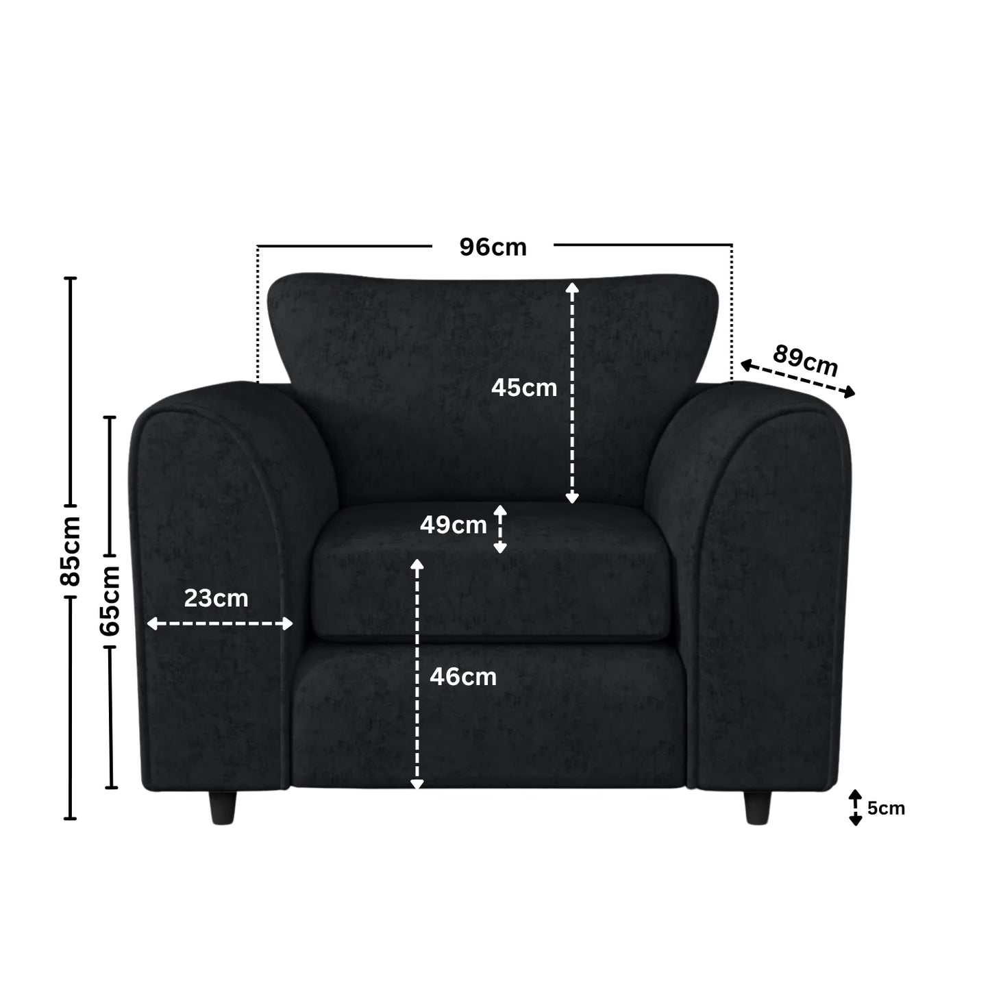 Armchair black