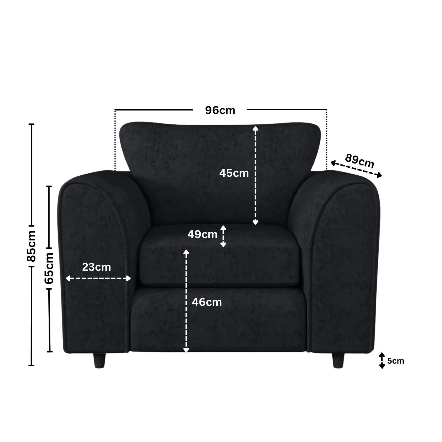 Armchair black