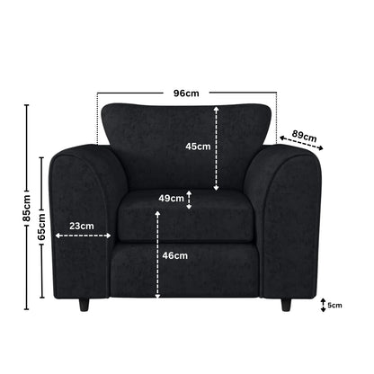 Armchair black