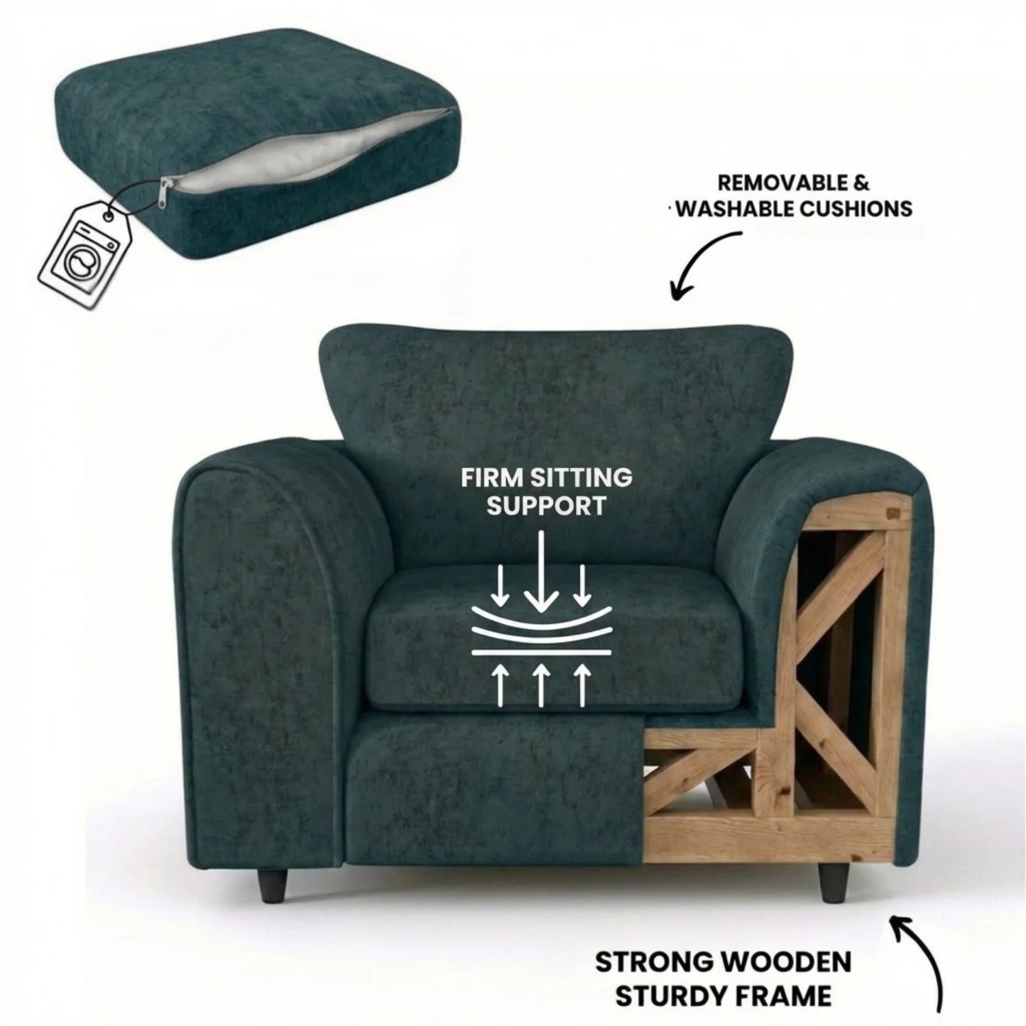 Armchair teal