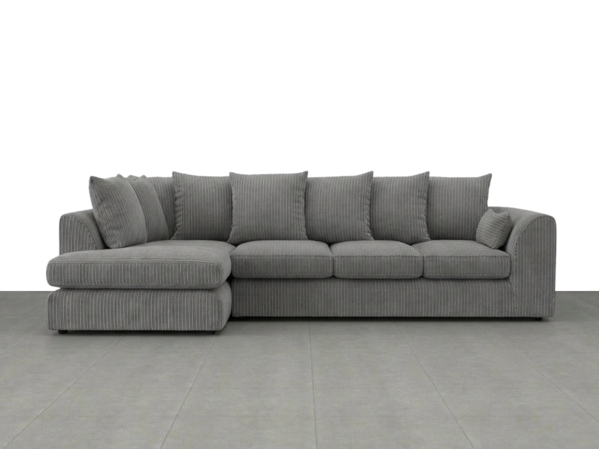 XL Left Hand Facing Charcoal Grey