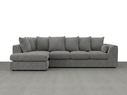 XL Left Hand Facing Charcoal Grey