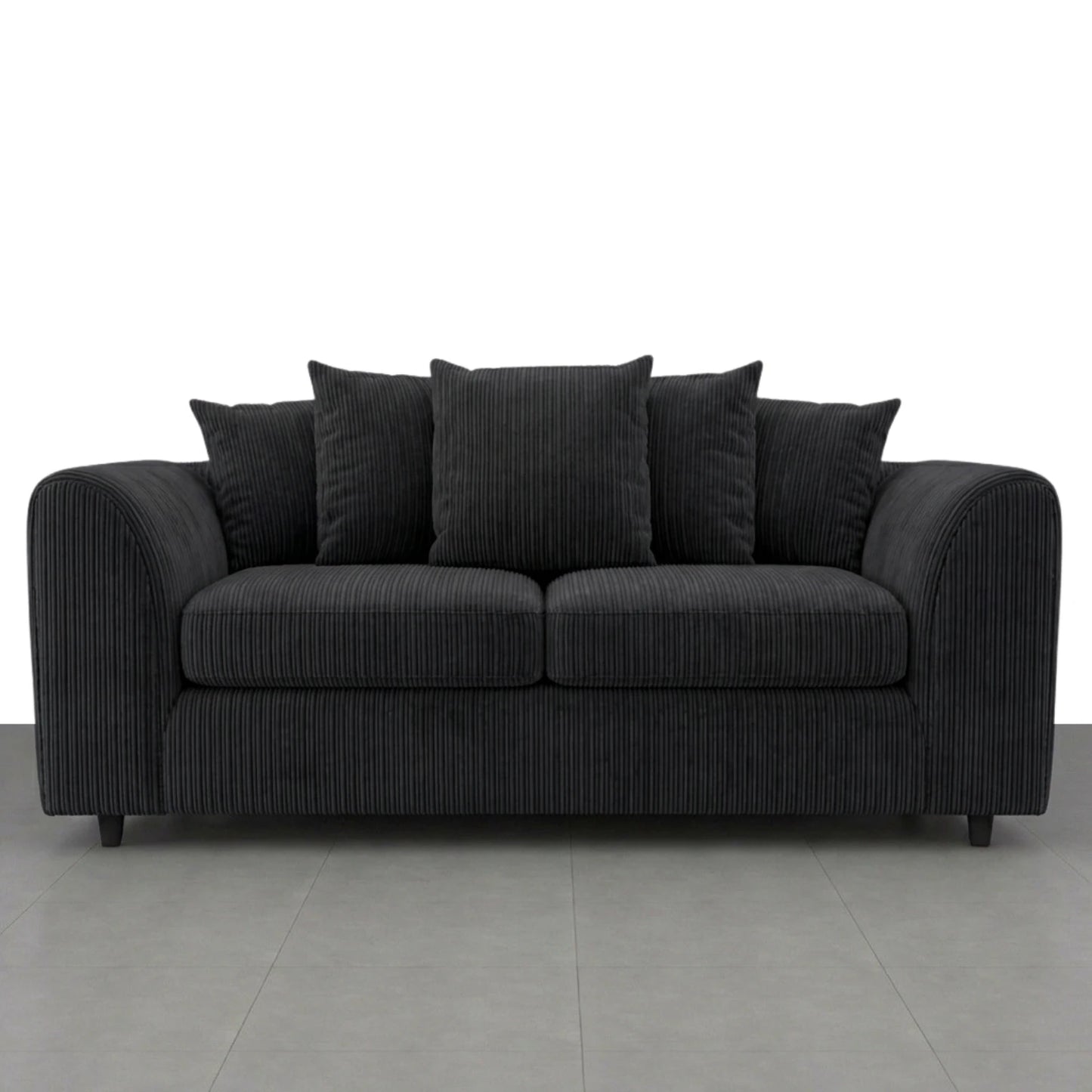 3 seater black
