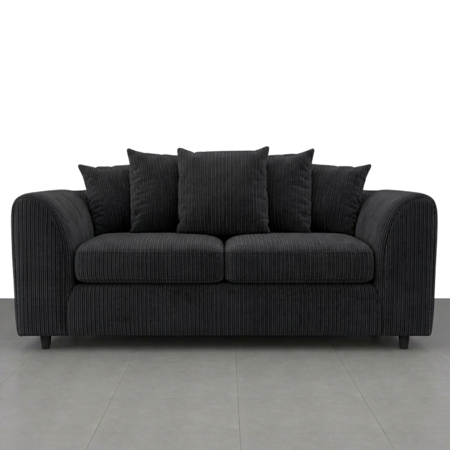 3 seater black