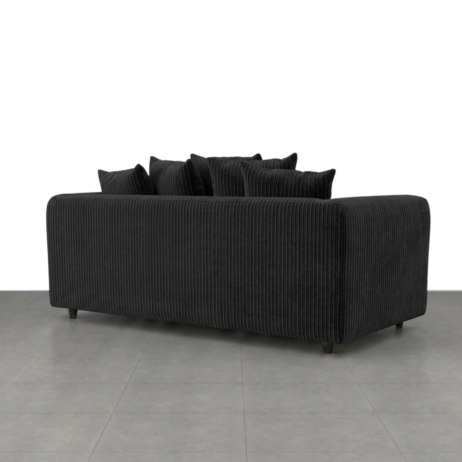 3 seater black