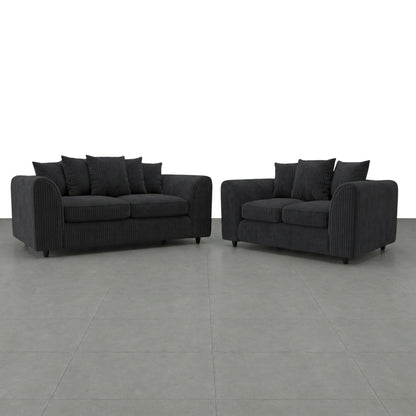 3 + 2 seater Black