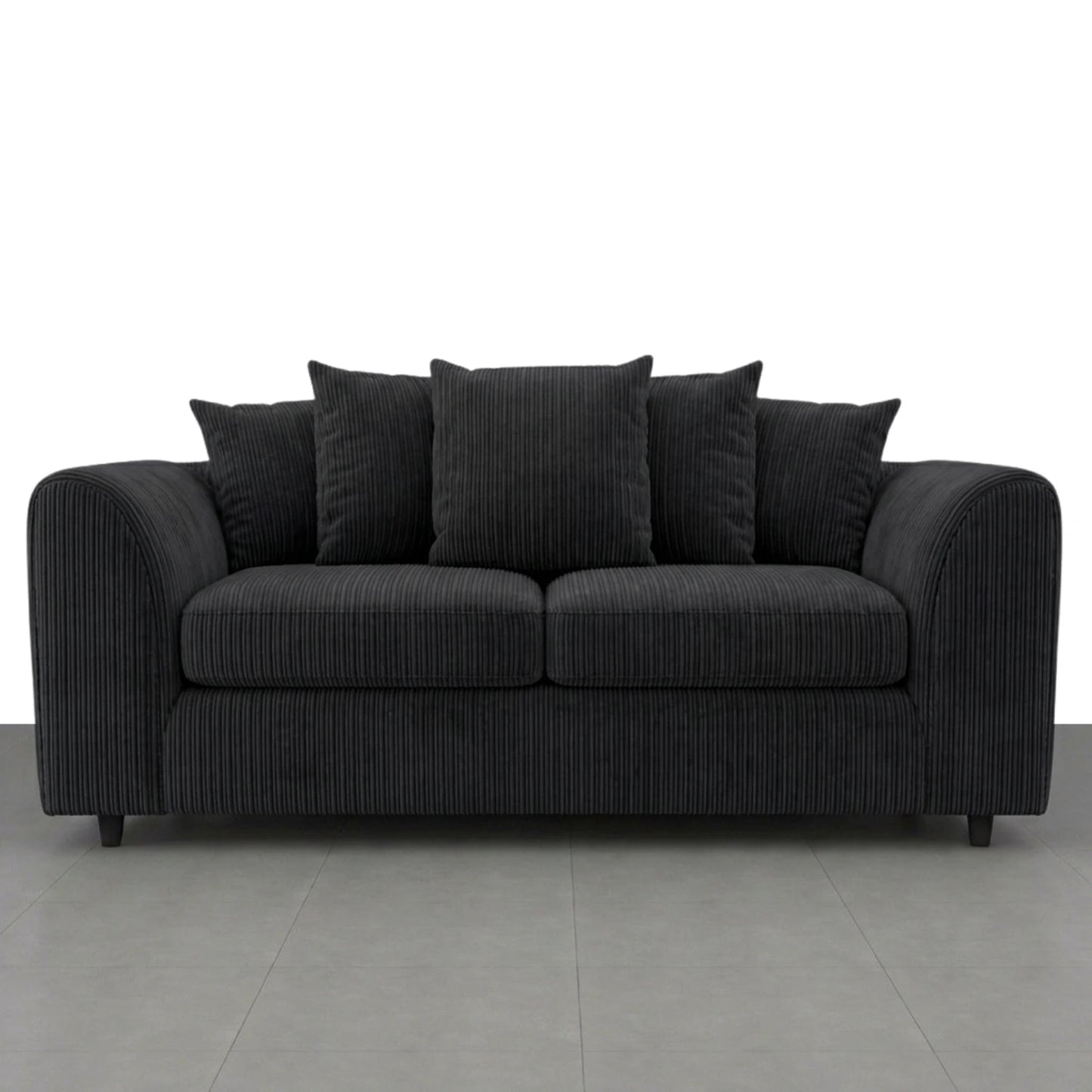 3 + 2 seater Black