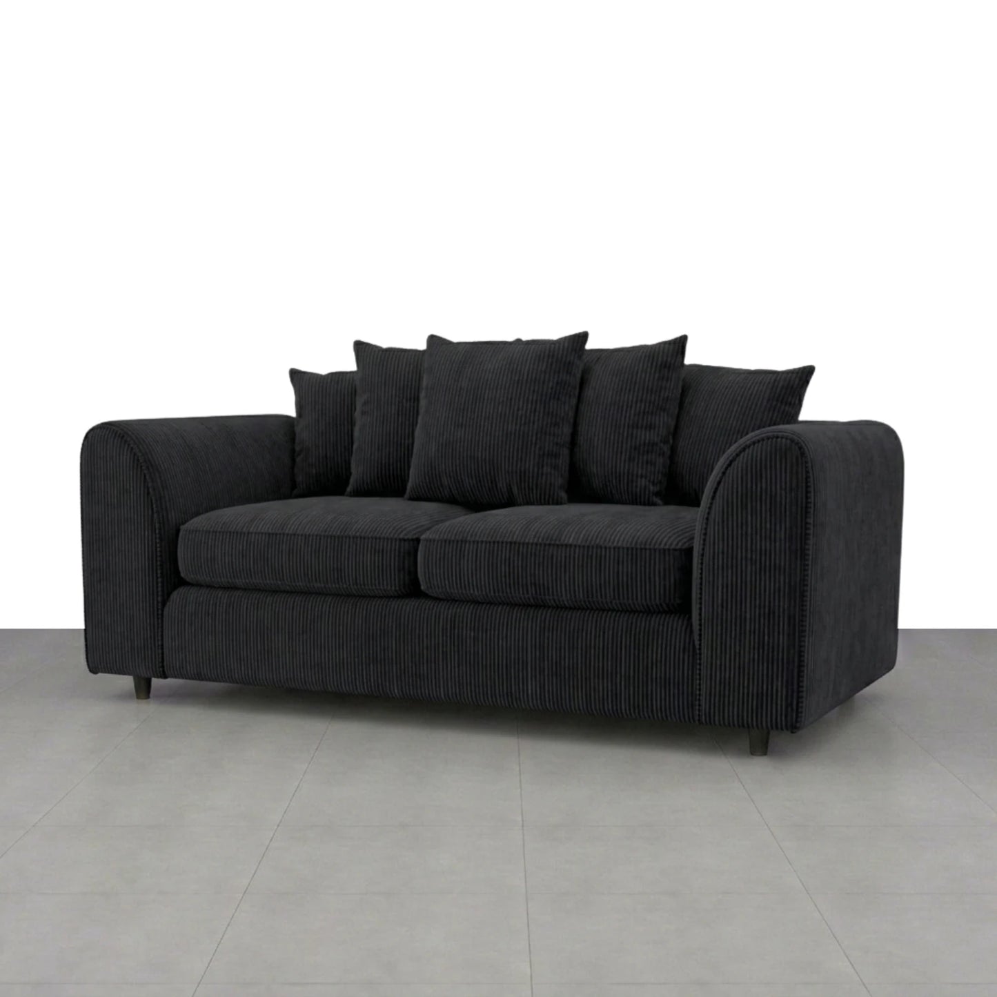 3 + 2 seater Black